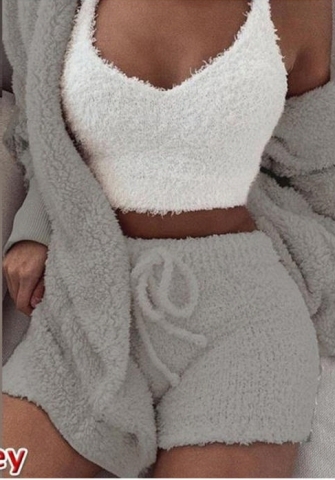 (Gray)2024 Styles Women Sexy&Fashion Sprint/Summer TikTok&Instagram 3 Piece Sets