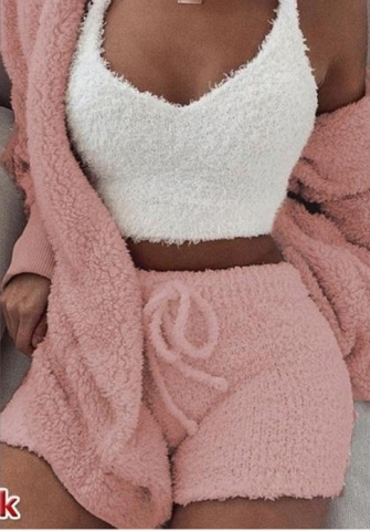 (Pink)2024 Styles Women Sexy&Fashion Sprint/Summer TikTok&Instagram 3 Piece Sets