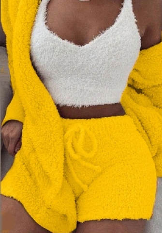 (Light Yellow)2024 Styles Women Sexy&Fashion Sprint/Summer TikTok&Instagram 3 Piece Sets