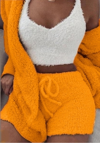 (Orange)2024 Styles Women Sexy&Fashion Sprint/Summer TikTok&Instagram 3 Piece Sets