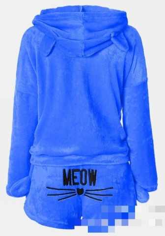 (Dark Blue)2024 Styles Women Sexy&Fashion Sprint/Summer TikTok&Instagram Loungwear Hoodie Short Co-ords