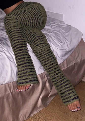 (Khaki)2024 Styles Women Sexy&Fashion Sprint/Summer TikTok&Instagram Loungwear Slim Long Pants