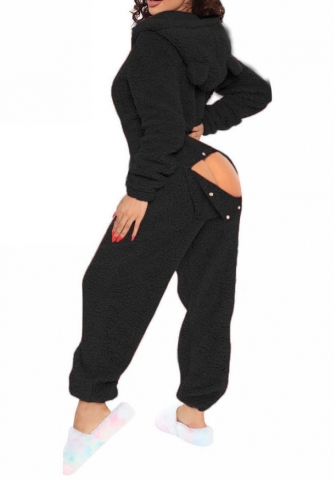 (Black)2024 Styles Women Sexy&Fashion Sprint/Summer TikTok&Instagram Loungwear Long Sleeve Hoodie Jumpsuit