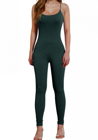 (Real Image)2024 Styles Women Sexy&Fashion Sprint/Summer TikTok&Instagram Solid Color Strap Jumpsuit