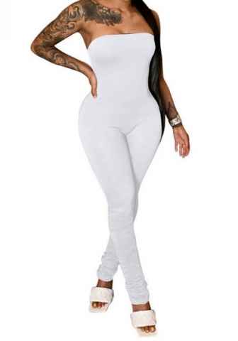 (Real Image)2024 Styles Women Sexy&Fashion Sprint/Summer TikTok&Instagram Solid Color Tube Playsuit