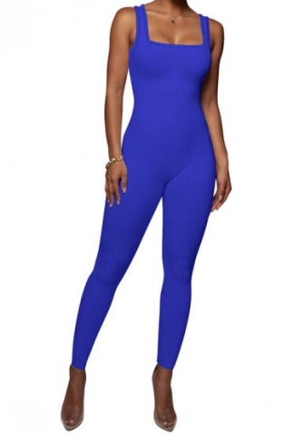 (Real Image)2024 Styles Women Sexy&Fashion Sprint/Summer TikTok&Instagram Solid Color Strap Jumpsuit