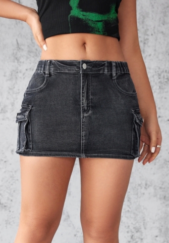 (Real Image)2024 Styles Women Sexy&Fashion Sprint/Summer TikTok&Instagram Jeans Skirt
