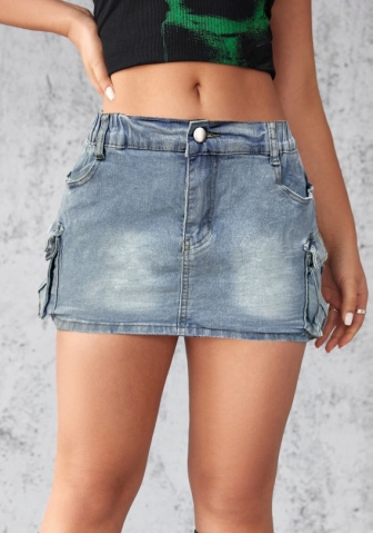 (Real Image)2024 Styles Women Sexy&Fashion Sprint/Summer TikTok&Instagram Jeans Skirt