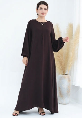 (Real Image)2024 Styles Women Classic Sprint/Summer TikTok&Instagram Muslim Tassel Long Sleeve Maxi Dress