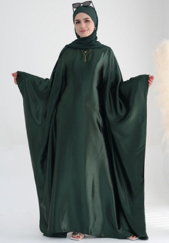 (Real Image)2024 Styles Women Muslim Tassel Long Sleeve Shiny Maxi Dress with Headscarf