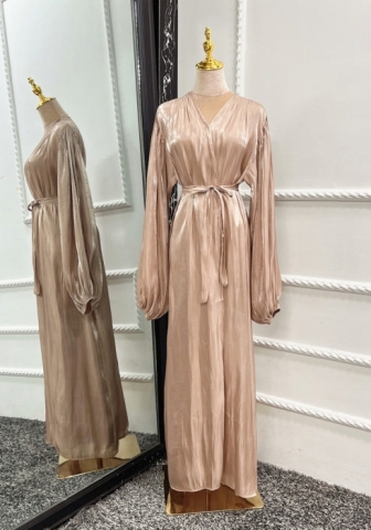 (Only Open Front Robe,Real Image)2024 Styles Women Muslim Tassel Long Sleeve Elegant Open Front Robe