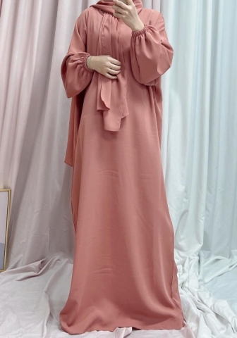 (Real Image)2024 Styles Women Muslim Tassel Long Sleeve Maxi Dress