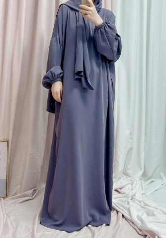 (Real Image)2024 Styles Women Muslim Tassel Long Sleeve Maxi Dress