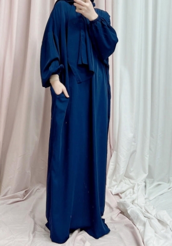 (Real Image)2024 Styles Women Muslim Tassel Long Sleeve Maxi Dress