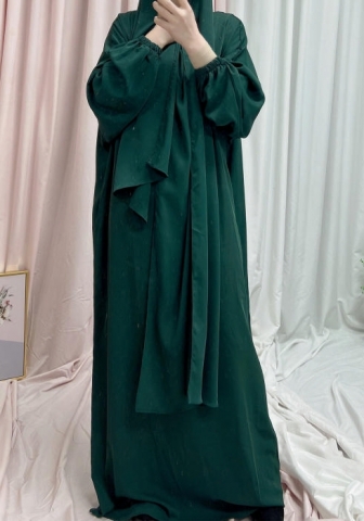 (Real Image)2024 Styles Women Muslim Tassel Long Sleeve Maxi Dress