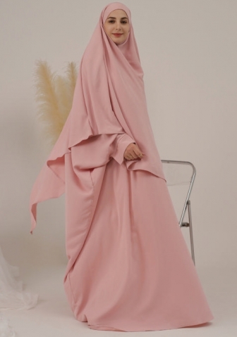 (Real Image)2024 Styles Women Muslim Tassel Long Sleeve Solid Color Batwing Sleeve Long Robe