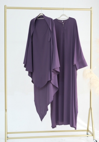 (Real Image)2024 Styles Women Muslim Tassel Long Sleeve Solid Color Batwing Sleeve Long Robe