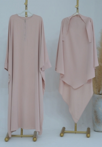 (Real Image)2024 Styles Women Muslim Tassel Long Sleeve Solid Color Batwing Sleeve Long Robe