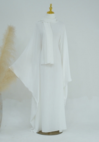 (Real Image)2024 Styles Women Muslim Tassel Long Sleeve Maxi Dress