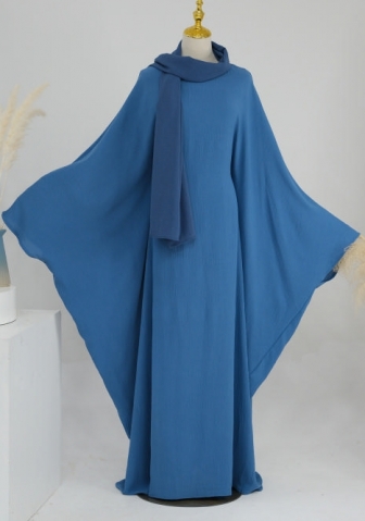 (Real Image)2024 Styles Women Muslim Tassel Long Sleeve Maxi Dress