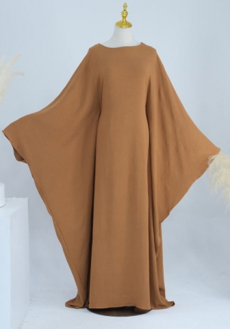 (Real Image)2024 Styles Women Muslim Tassel Long Sleeve Maxi Dress