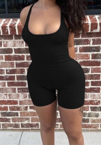 (Black)2024 Styles Women Summer Sexy Backless Fashion Sports Playsuit