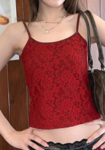 (Real Image)2024 Styles Women Summer Fashion Sexy Bodycon Crop Solid Color Cami Tank Top