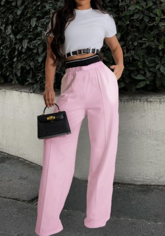 (Only Tops,Real Image)2024 Styles Women Summer Round Neck Crop Top Short Sleeve Belted Western Style T-Shirt