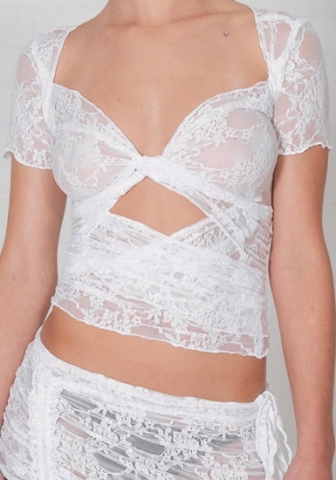 (Only Tops,Real Image)2024 Styles Women Solid Color Lace-Up Square Neck Sheer Tank Tops