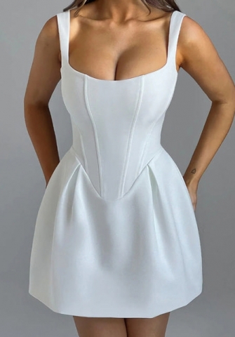 (Real Image)2024 Styles Women Summer Sexy Slim Fitting Fashion Waist-Cinching Tank Dress with Straps