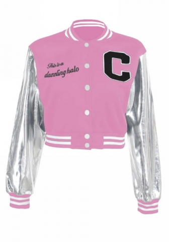 (Real Image)2024 Styles Women Autumn/Winter Street Style Embroidered 3D Button Detail Slim Fitting Baseball Jacket