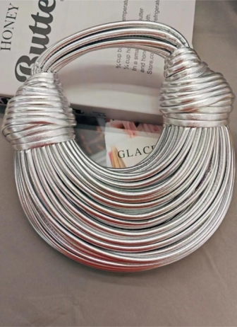 (Real Image)2024 Styles Women Fashionable Niche Design Unique Woven Noodle Crossbody Tote Bag