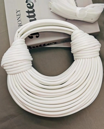 (Real Image)2024 Styles Women Fashionable Niche Design Unique Woven Noodle Crossbody Tote Bag