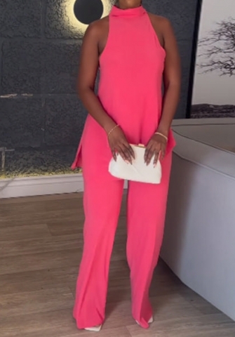 (Real Image)2024 Styles Women Spring/Summer Off-Shoulder Sleeveless Tank Top with Wide-Leg Pants Casual Set