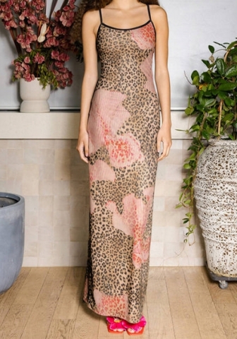 (Real Image)2024 Styles Women Digital Print Sexy Strapless Wrap Chest Exposed-Back Maxi Dress