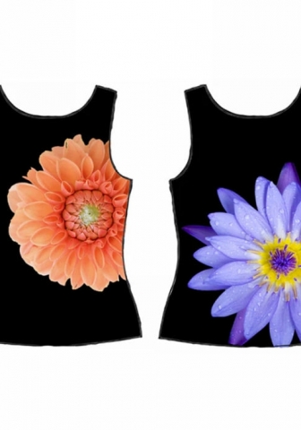 (Real Image)2024 Styles Women Floral Print Casual Versatile Wear T-Shirt Top