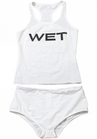 (Real Image)2024 Styles Women Trendy Sexy Alphabet-Print U-Neck Fitted Tank Top and Shorts Set