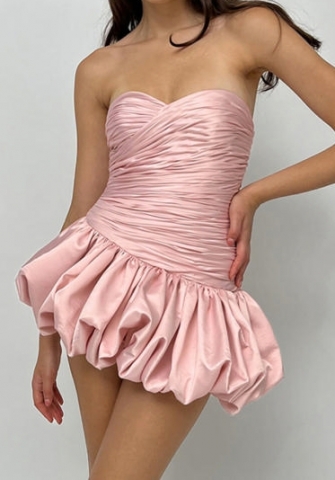 (Real Image)2024 Styles Women Stunning Backless Halter Floral Bud Dress with a Sensational Design Twist