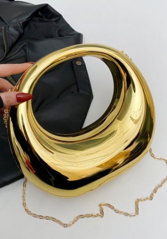 (With Chain)2024 Styles Stylish Large Solid Color Chain Crossbody Bag for Women - Perfect for Evening Parties