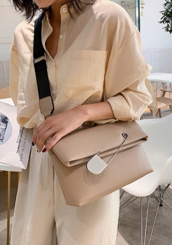 (Real Image)2024 Styles Spring New Arrival: Chic Foldable Shoulder/Crossbody Pin Bag - Versatile Casual Mini Square Bag