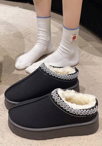 (Real Image)2024 Styles Women Fur-Lined Snow Boots with Plush Warmth and Thick Sole