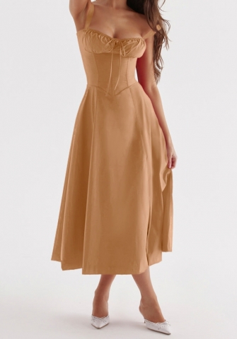 (Real Image)2024 Styles Women Elegant French-Style Strapless Dress