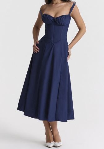 (Real Image)2024 Styles Women Elegant French-Style Strapless Dress